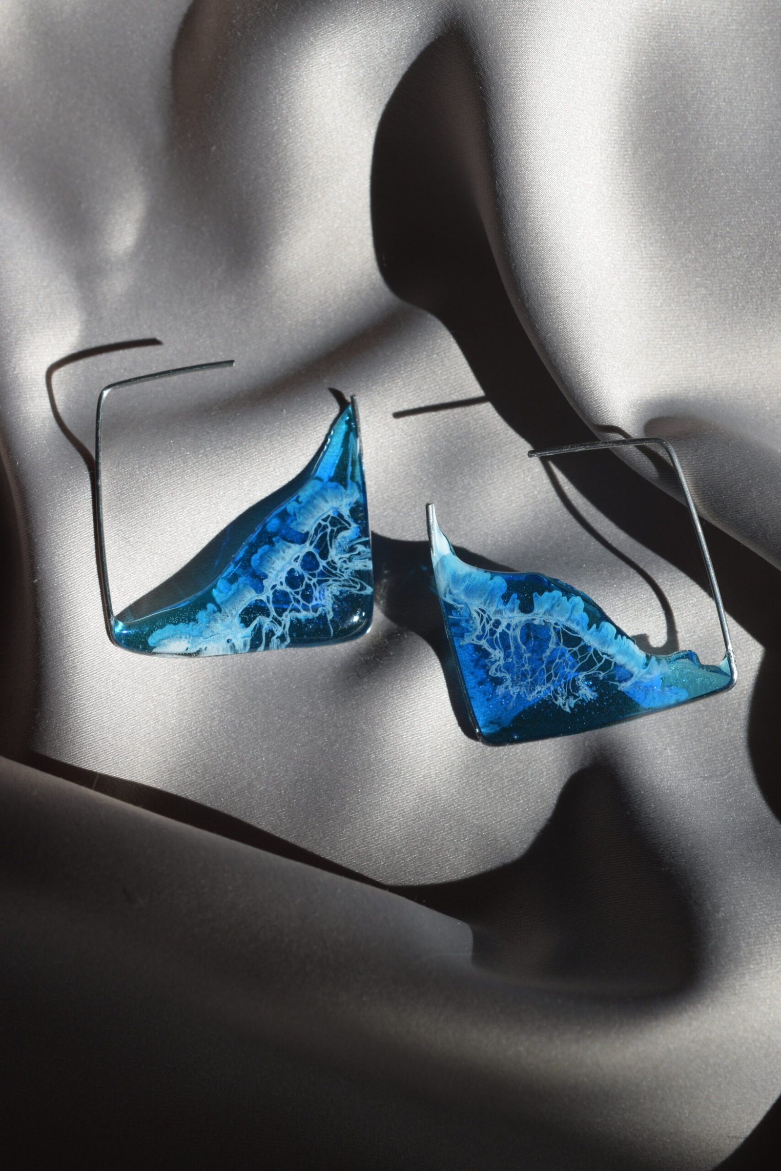 Квадратни халки Sealed Waves | Sea Goddess - Image 4