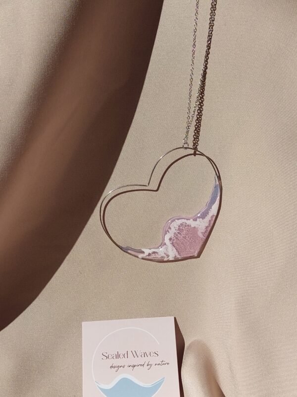 Колие Сърце с дълга верижка Sealed Waves | InLove - Image 5