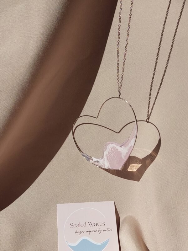 Колие Сърце с дълга верижка Sealed Waves | InLove - Image 4