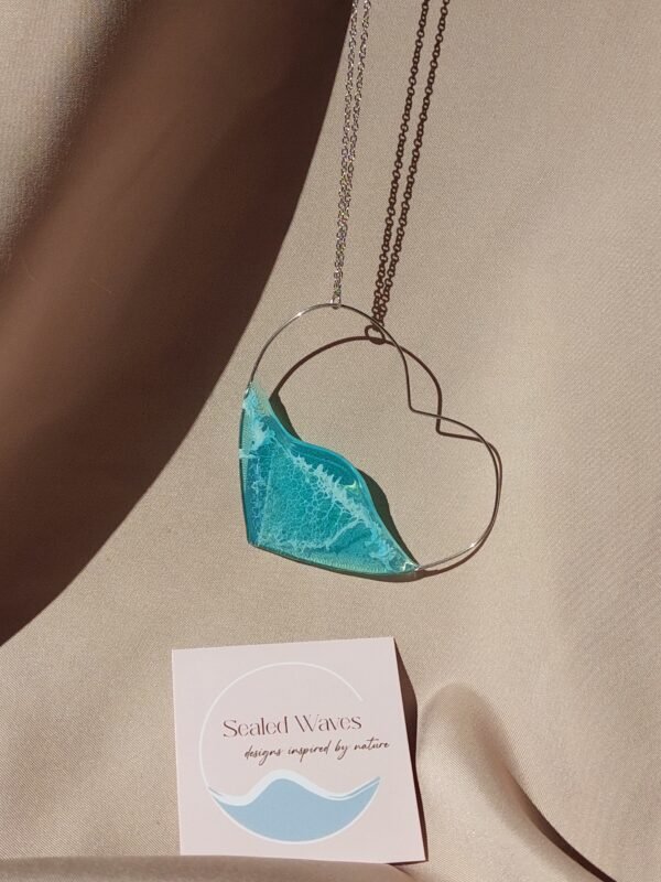 Колие Сърце с дълга верижка Sealed Waves | InLove - Image 3