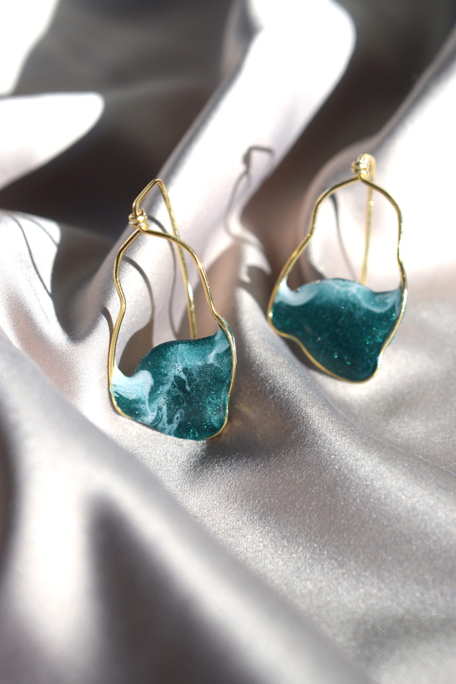 Обеци Sea during Fall - различни форми | позлатен месинг