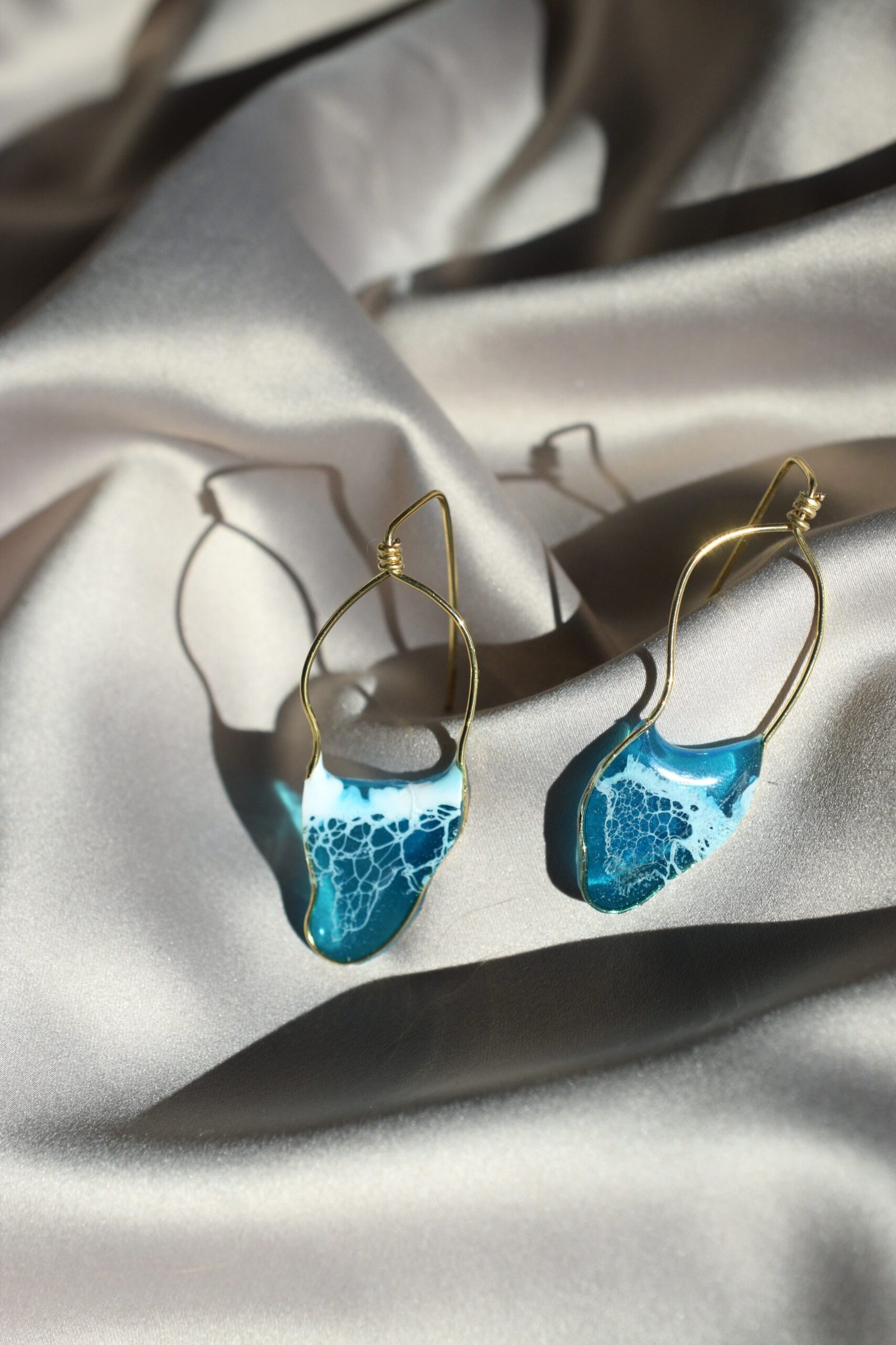 Обеци Sea during Fall - различни форми | позлатен месинг - Image 8