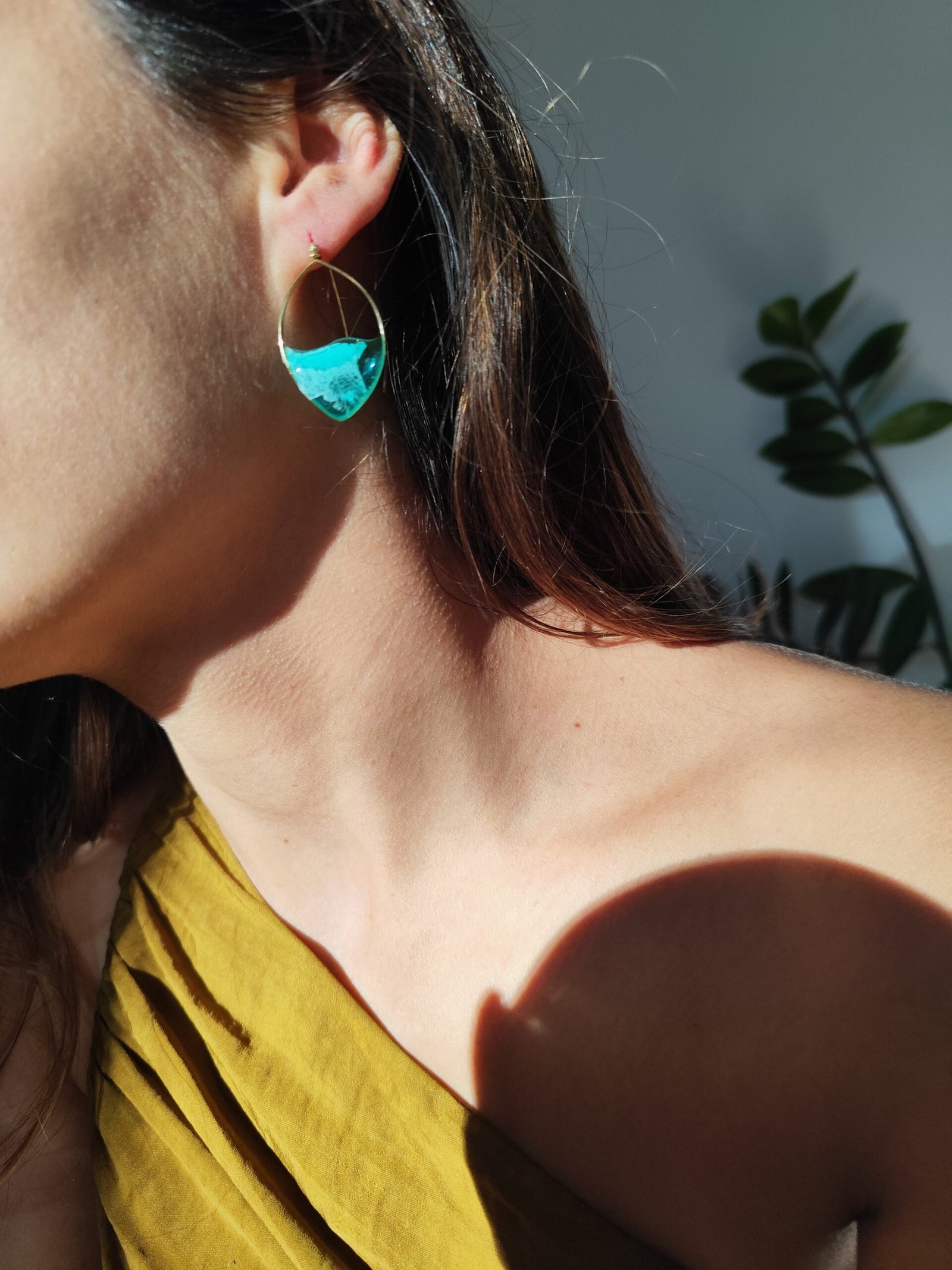 Обеци Sea during Fall - различни форми | позлатен месинг - Image 6