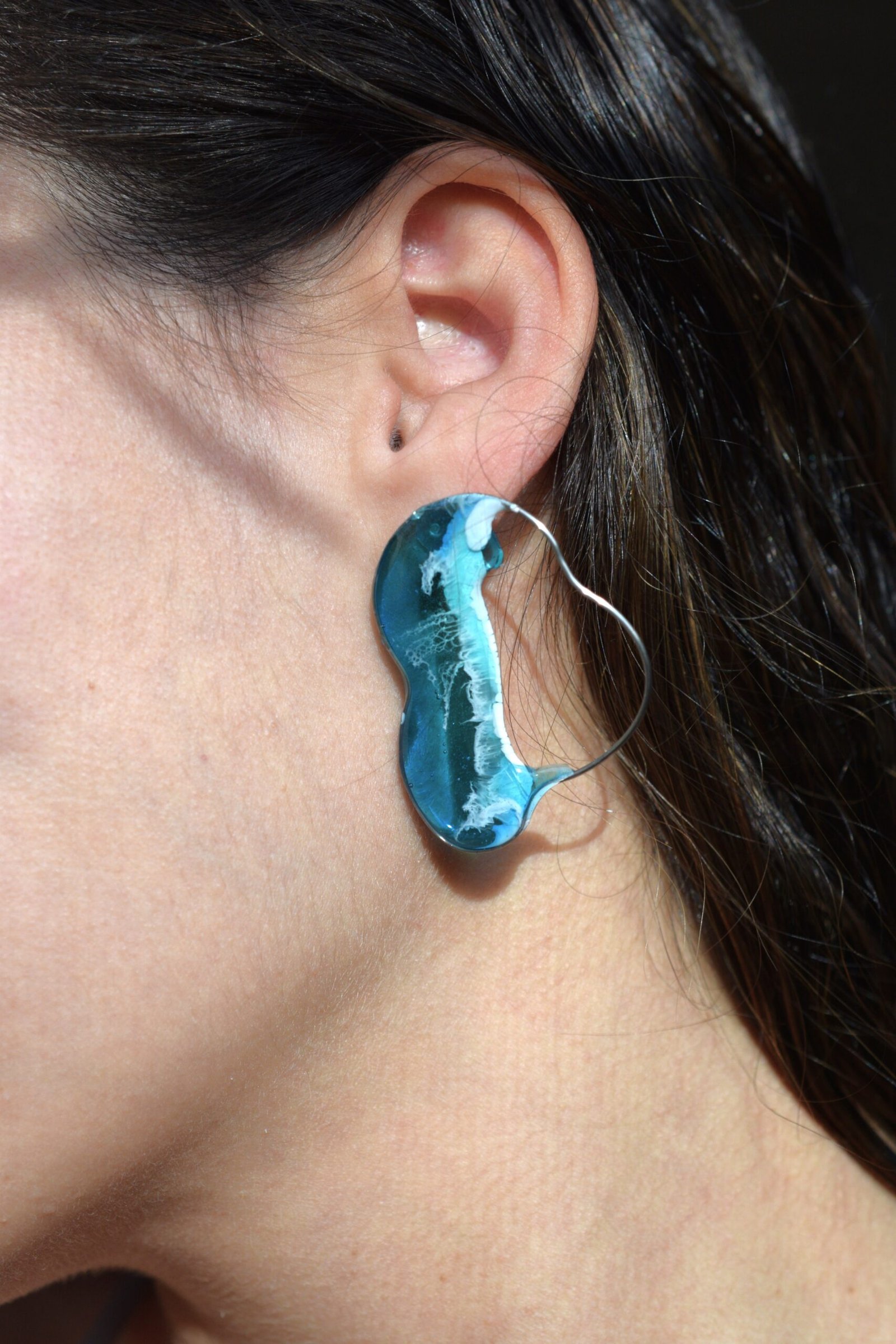 Обеци на щифт | Water Flow - Image 2