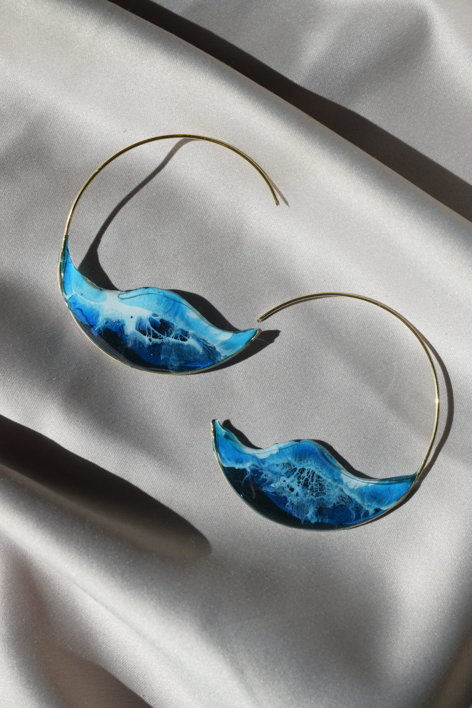 Кръгли Халки в позлатен месинг | Sealed Waves - Image 4