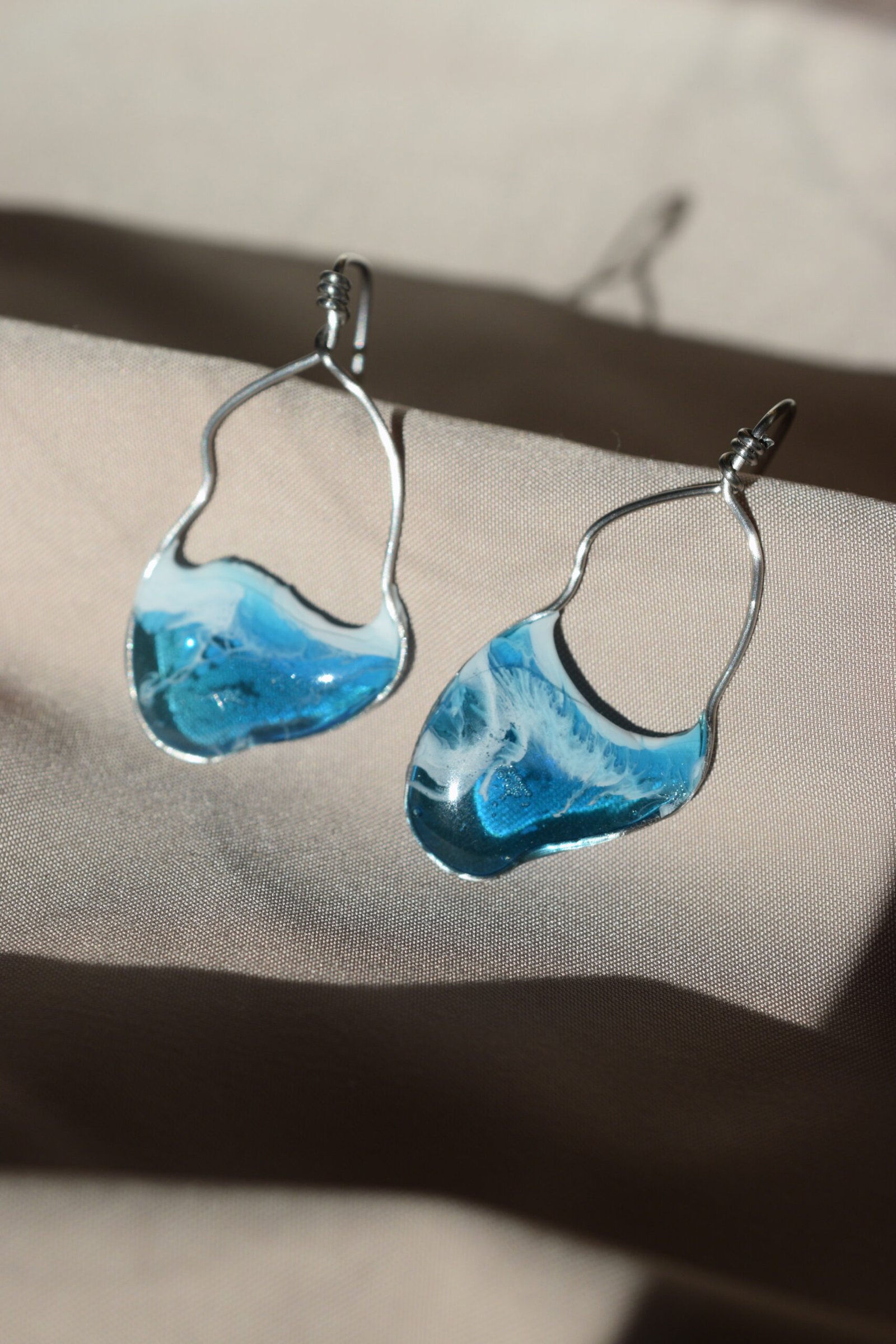 Обеци на щифт | Water Flow - Image 4