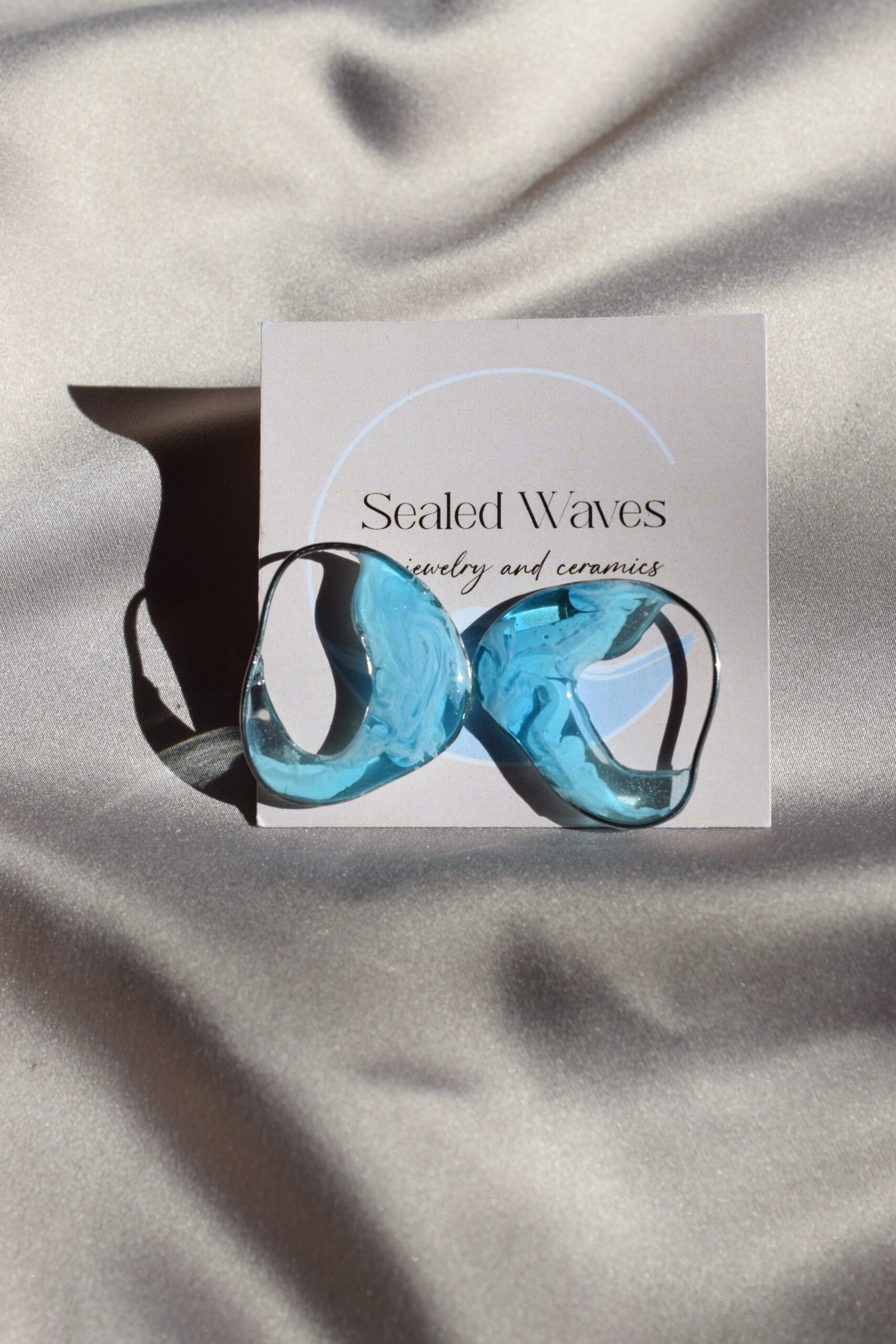 Обеци на щифт | Water Flow - Image 7