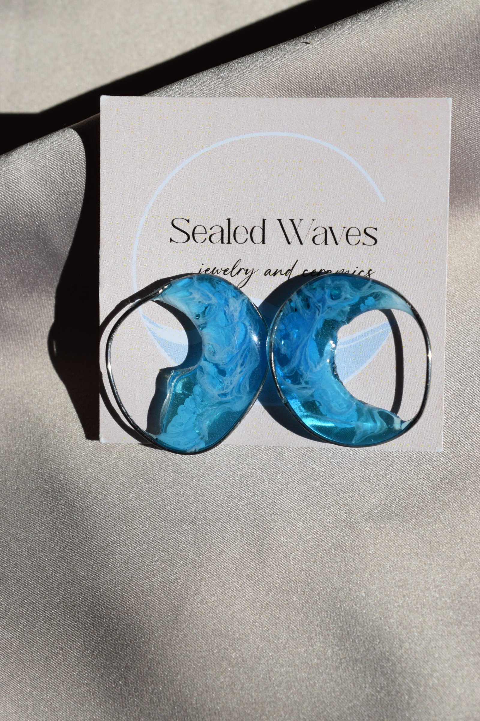 Обеци на щифт | Water Flow - Image 9