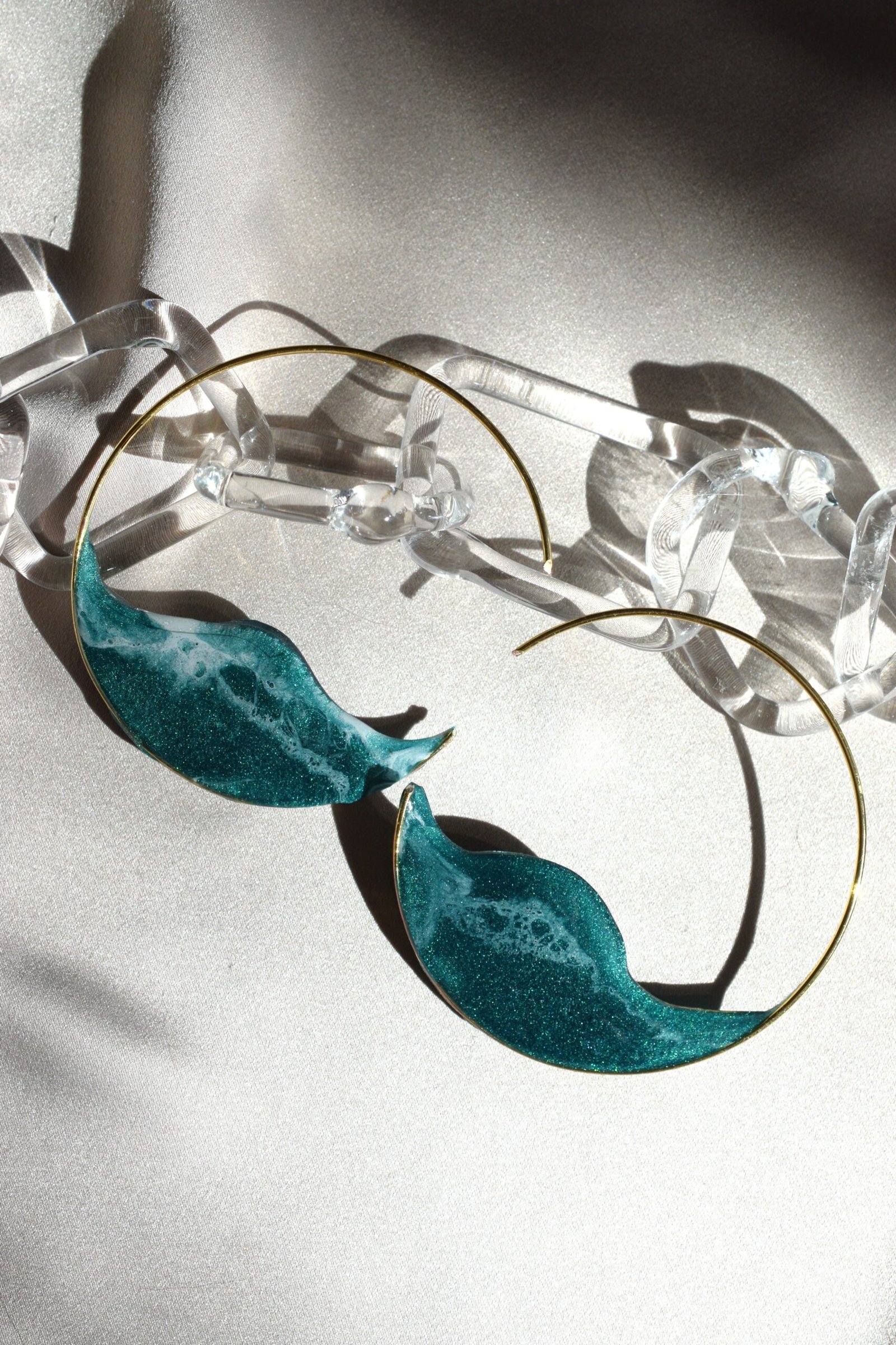 Кръгли Халки в позлатен месинг | Sealed Waves - Image 11